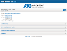 Tablet Screenshot of mccredieins.com
